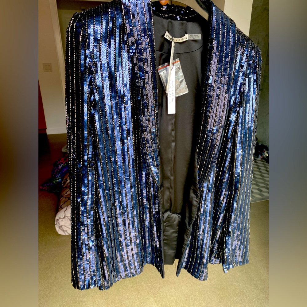 ALICE & OLIVIA spectacular and rare sparkle blazer - evening, concert, event NEW